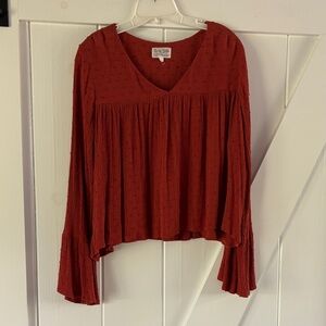 Free People Cropped Blouse